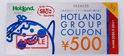 ホットランドグループクーポン（銀だこ） 500円