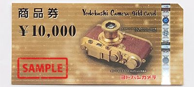 ヨドバシカメラ商品券10,000円